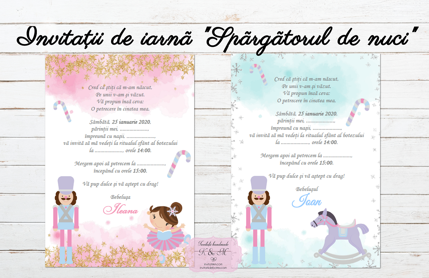 Invitatii de iarna Spargatorul de nuci