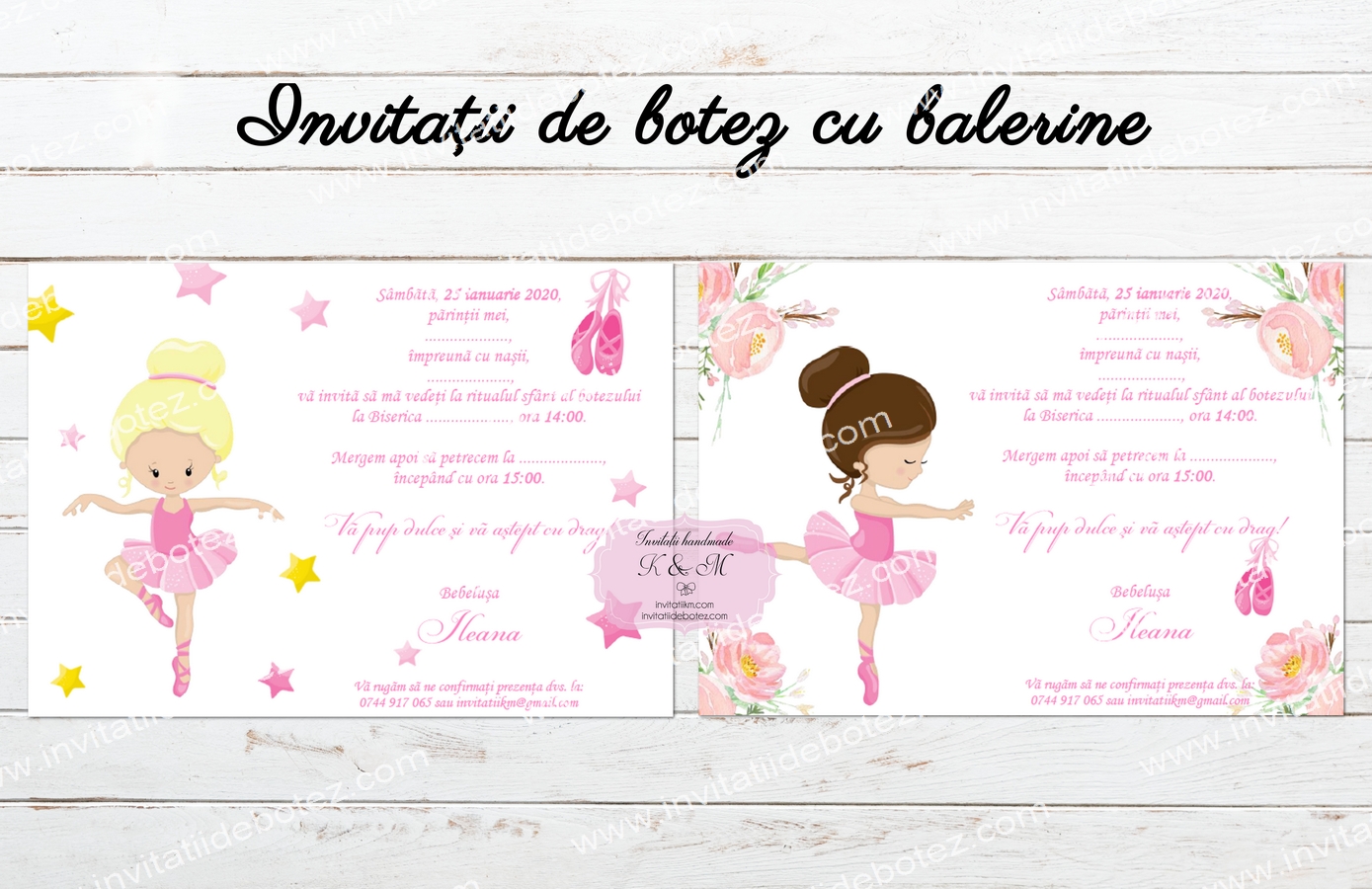 Invitatii balerina