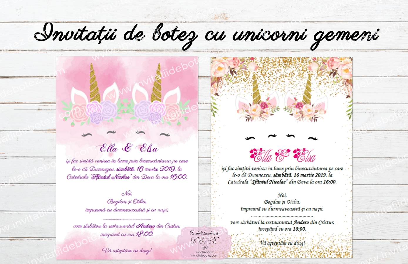 Invitatii unicorni gemeni1