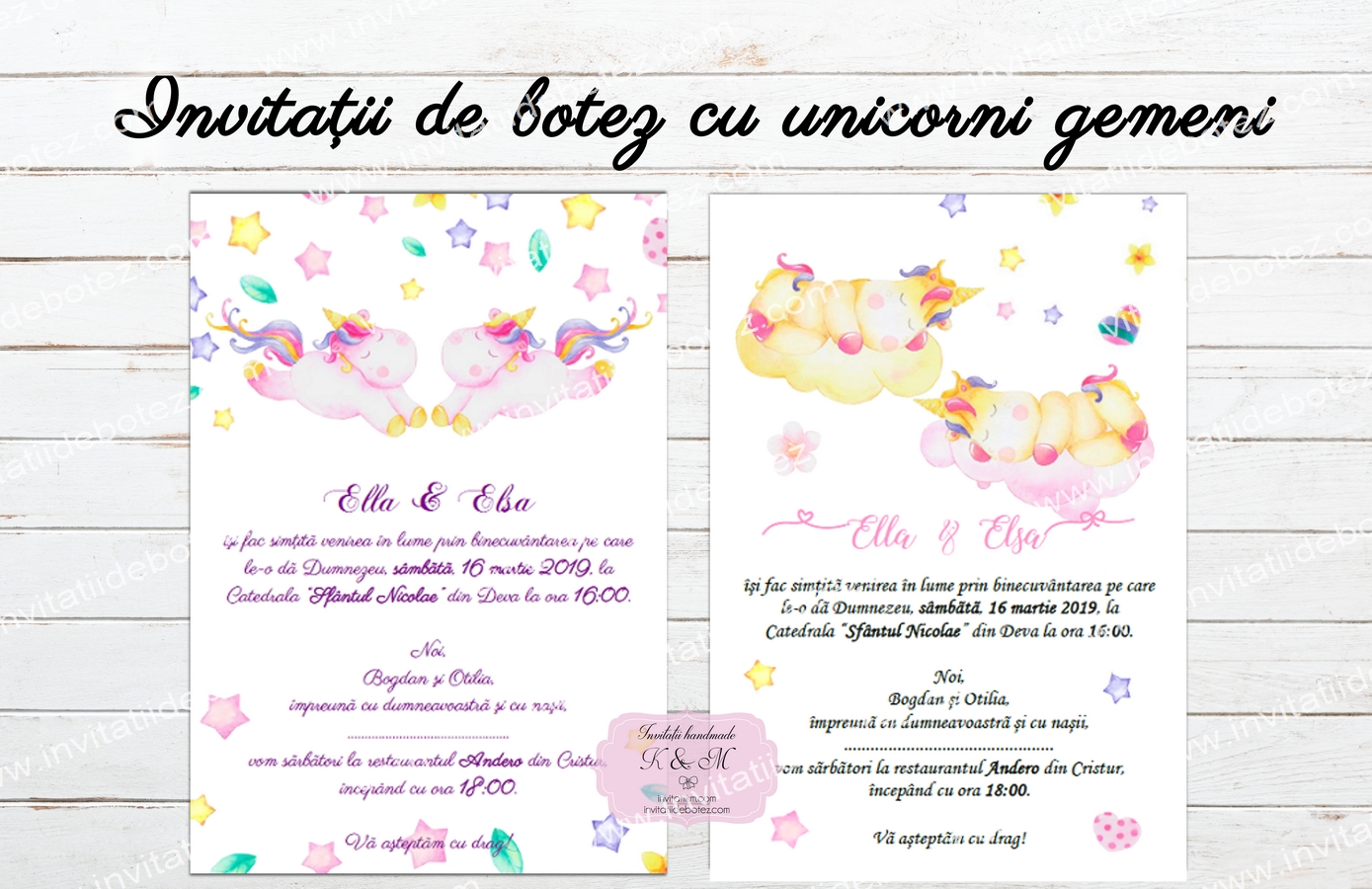 Invitatii unicorni gemeni2