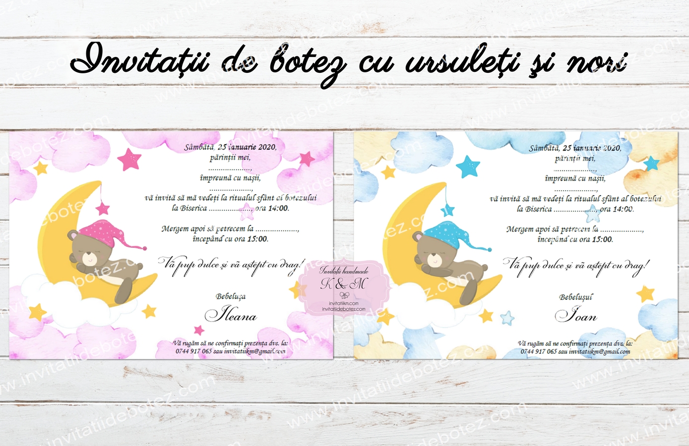 Invitatii ursuleti si nori